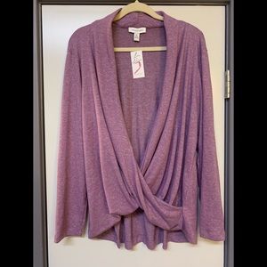 Vintage America drape lounge sweater NWT